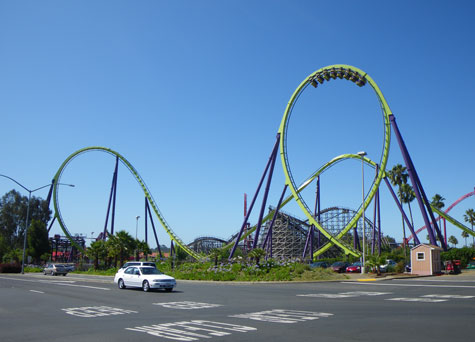 Roller Coaster at Magic Mountain